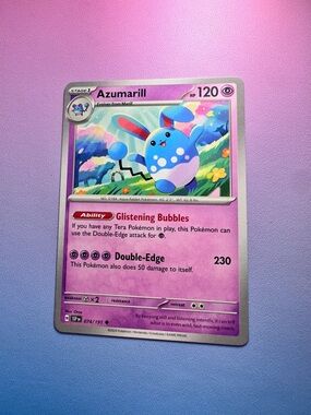 azumarill - 074/191 (uncommon) — pokemon: surging sparks